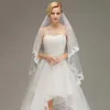 Mariage Voiles De Mariée 1.5 M Dentelle Long Doux Tulle Visage Voile Peigne Ivoire Blanc Mariée Appliques Voiles CPA1437 sxm27