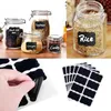 32pcs4 sets Blackboard Spice Sticker Reusable Jam Labels Kitchen Stickers Organizer Wall Sticker home decor Chalkboard Label 220727