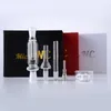 DHL Free 10mm Mini Nectetor de colecionadores de kit de kit de petróleo Nector de 10 mm Definir pequenos tubos de água de vidro DAB com caixa preta NC01