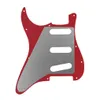 11 Holes SSS Pickguard 3Ply Back Plate No Holes Pickup Cover Guitar Knobs Switch Tip for Electric Guitar Parts