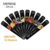 Tastefog 11 gusti penna Vape usa e getta Shenzhen Factory 800Puff 3ml Bar in Europa sigaretta elettronica con pacchetto di vendita al dettaglio TPD CE sacchetto sigillante individuale