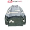 Lappster-Youth Men Cows Vintage Winter Sweters Pullover Mens O-Neck Korean Fashions Sweter Kobiety Casual Harajuku Ubrania 201126