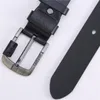 أحزمة Men's Belt أول طبقة من جلد دبوس البقر النقي للرجال للرجال الأعمال الجينز غير الرسمي لمصمم التجميع