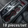 Fit Car Door Slot Pad Pad Water Copo Titular Decorativo Adesivo Centro Console Protection Pad para Volvo XC60 XC-60 2018 2019 2020 2021