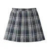 Clothing Sets School Girl Uniform Pleated Skirt Japanese A-Line Plaid Sexy JK Uniforms Harajuku College Style Mini SkirtClothing