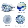 Decorative Objects & Figurines H&D Large Murano Art Sea Shell Paperweight Hand Blown Glass Conch Figurine Animal Sculpture Home Decorati