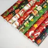 Noel ambalaj kağıdı yeşil dekorasyon el sanatları hediye sargısı dekoratif Noel parti paketleme paketi kağıtları hediyeler