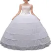 Kvinnor av hög kvalitet Crinoline Petticoat Ballgown 6 Hoop Kjol Slips Lång underkjol för bröllop Brudklänning Boll Gown201T