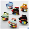 5-15 Years New Arrival Winter Children Gloves Warm Baby Boys Girls Mittens Kids Knitted Patchwork Thicken Drop Delivery 2021 Childrens Acc