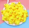 3000pcs/lot Wholesale mini Rubber bath ducks Noise Maker Pvc duck with sound Floating Fast delivery Swiming Beach SN4929