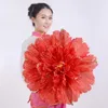 Ombrello di fiori di peonia fatti a mano Ornamenti di nozze ecologici riutilizzabili per bambini e donne Puntelli per spettacoli di danza