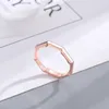 Anello con lettera a 3 colori Anello da donna con lettere d'amore Anelli per dito Oro argento Oro rosa Gioielli di alta qualità