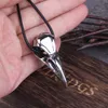 Pendant Necklaces Mini Raven Skull Necklace Stainless Steel Magpie Crow Poe Steampunk Gift Idea Zombie GiftPendant PendantPendant