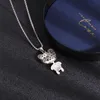 Pendentif Colliers Mode Mignon Diamant Panda En Acier Inoxydable Punk Collier Pour Femmes Hommes Hip Hop Long Chandail Chaîne 2022 Bijoux GiftPendant