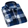 Hoge kwaliteit zachte comfortabele casual shirts mannen herfst lente winter lange mouwen mode flanellen plaid mannelijke camisas