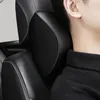 쿠션 Nappa Car Neck Pillow 품질 가죽 요추 허리 Honda 로고 CIVIC CRV HRV 헤드 레스트 쿠션 인테리어 accesorios