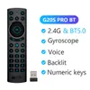 G20S PRO 2.4G Fjärrkontroll Smart TV Bakgrundsbelyst Röst G20SPRO BT Air Mouse Gyroscope IR Learning för Android TV BOX HK1 Rbox X4 X96 Air H96 Max