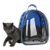 Beautiful Breathable Portable Pet Bag Outdoor Travel puppy cat bag Transparent Space Backpack Capsule LJ201201