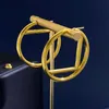 Hoop Oorbellen Designer Sieraden Mode Cirkel 18K Gold Plating Earring 3.8 Cm Luxurys Zilveren Oorbellen F Stud Hoops Doos Nieuwe 22042001R