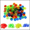 100st Montessori Learning Education Math Toys Reces Color Plastic Coin Bingo Chip Children Klassrum Tillbehör 1552 Drop Leverans 2021