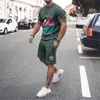 2022 tute da uomo estive moda stampata set di t-shirt casual tute designer pantaloncini a maniche corte abiti abbigliamento sportivo