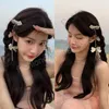 Кисточка элегантная винтажная цепь лука Barrettes Hairpins сладкие волосы на голове клики модные волосы аксессуары для волос