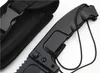 Promocja ER Survival Tactical Folding Nóż N690 Drop Point Black Blade 6061-T6 Noże z torbą nylonową