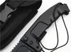 Promotie ER Survival Tactical Folding Mes N690 Drop Point Black Blade 6061-T6 Handvatmessen met nylon tas