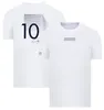 Camiseta del equipo de Fórmula Uno F1, traje de carreras de manga corta de nueva temporada, top personalizado de secado rápido de verano