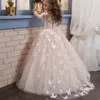 Girl's Dresses Girls' Cute Fluffy Dress Princess Flower Girl Evening Piano Performance Wedding Long Butterfly TailGirl's