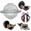 3D Big Sphere Polycarbonate Chocolate Mold Ball Forms för bakning Make Chocolate Bomb Cake Jelly Dome Mousse Confectionery 220518290J
