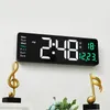 Reloj de pared electrónico grande Control remoto Temp Fecha Apagado Memoria Reloj de mesa Alarmas duales montado en la pared Relojes LED digitales 220727158677