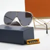 Gafas de sol de diseñador Lentes impresas con letrero de moda Gafas con montura creativa para hombre Mujer Gafas de conducción de verano Calidad superior 7 colores