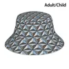 Boinas Nave espacial Tierra Cubo Sombrero Gorra para el sol Wdw Patrón de textura Parque temático Walt World Pescador plegable al aire libre