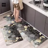 Teppiche moderne geometrische Druckküchenmatte Set dünne Nicht-Rutschboden Home Flur Eingang kleiner 40x60 cm Lint-freier Teppich Nordiccarpets