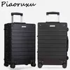 Ny modealuminium Drawbar Suitcase Inch Metal Bagage Fashionable Type J220707