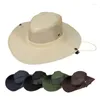 Wide Brim Hats Sun Breathable Hat Summer Outdoor Activity Mesh Bucket Cap UV Protection For Camping Fishing Safari Hiking Pros22