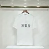 2024新しいデザイナータイドTシャツタイ染色文字ラミネートプリント半袖高通りルーズ特大のカジュアルTシャツコットングラフィックトップスS-3XL