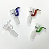 14mm male glass bowl piece slide with handle for smoking water bong pipe quartz banger