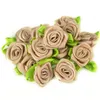 50pcs / lot 2cm Artificiel Silk Mini Rose Flower Heads Faire un ruban en satin artisanal de bricolage fait à la main pour décoration de mariage