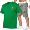 Men's Tracksuits 2022 Summer Top T-shirt Suit Benelli Logo Fashion Novel Trend Casual All-match Lace Shorts