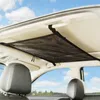 カーオーガナイザーユニバーサルインテリア天井屋根貯蔵ネットバッグジッパーメッシュサンドリーポケット旅行貨物調整可能バンSUVCAR