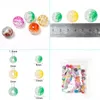 50pcs/lot 10mm Diy Loose Bead for Jewelry Bracelets Necklace Hair Ring Making Accessories Crafts Crystal Acrylic Kids Handmade Beads