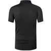 Jeansian Men's Sport Tee Polo Shirts Polos Poloshirts Golf Tennis Badminton Dry Fit Short Sleeve LSL304 Black 220623