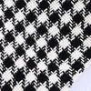 ONKOGENE Frauen Mode Hahnentritt Tweed Bermuda Shorts Vintage Hohe Taille Zipper Fly Weiblichen Kurzen Hosen Mujer 220401