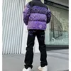 Herrbyxor jeans brev tryck svart streetwear casual byxor punk man hip hop baggy harajuku män y2k rak ben y2kmen's