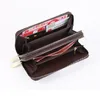 Women Long Wallets Double Zipper Clutches Purse Big Letter Fashion Wristlet Wallet Phone Card Holder Lady Wallets & Holders Premium leather D277