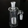 Acessórios de fumar 14mm 18mm Catcher de cinzas de vidro com barril Percolor Clear Ash Catchers 90 45 graus para Óleo Dab Rigs Ash-P405-408