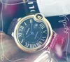 Big Dial Mens Автоматические механические часы 44 мм 316L Корпус из нержавеющей стали Настоящий кожаный ремень Сапфир Все преступные водонепроницаемые подарки на день рождения.