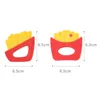 Klasa spożywcza chipsy kształtują dziecko frytki frytki silikonowe koraliki na naszyjnik wisiorek pielęgniarski